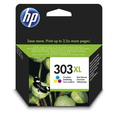 Cartucho de Tinta Original HP nº303 XL Alta Capacidad/ Tricolor_0