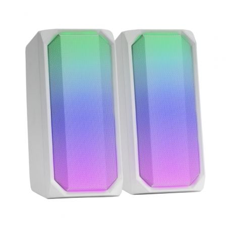 Altavoces con Bluetooth Mars Gaming MSRGBW/ 15W/ 2.0/ Blancos_0