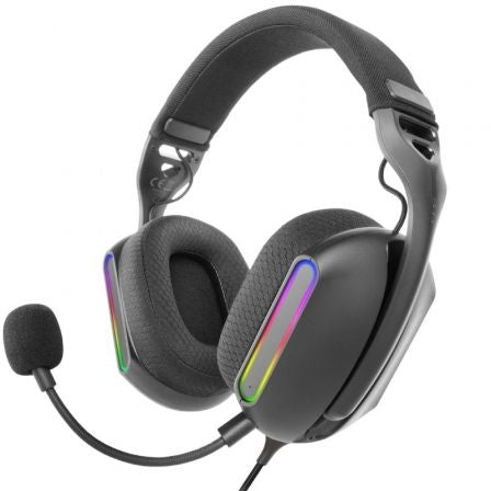 Auriculares Gaming con Micrófono Mars Gaming MH-PRO/ Jack 3.5/ USB/ Negros_0
