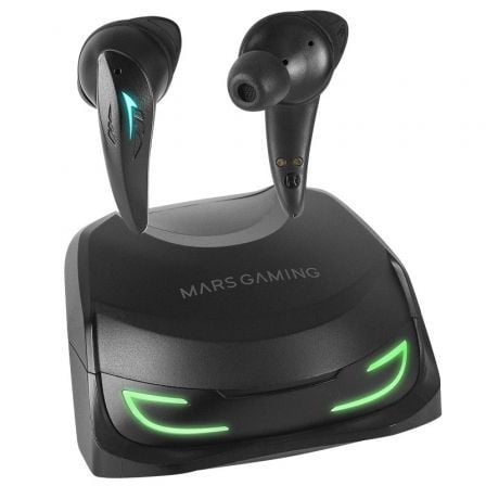 Auriculares Bluetooth Mars Gaming / Preto / MHI-Ultra com estuche de carga / Autonomia 7-8h