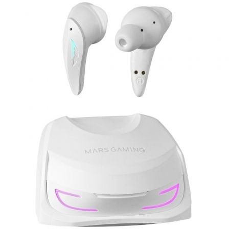 Auriculares Bluetooth Mars Gaming MHI-Ultra / Estuche de carga / Brancos / TAC-AUR_MHI-ULTRA_WH