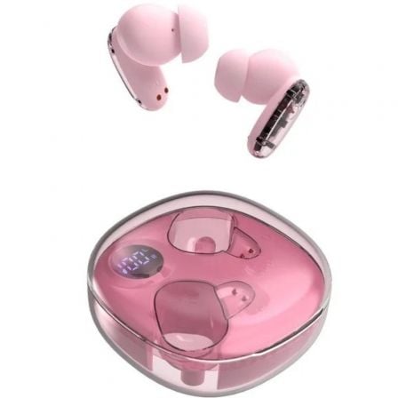 Auriculares Bluetooth Mars Gaming MHIB2 con estuche de carga/ Autonomía 7h/ Rosa_0