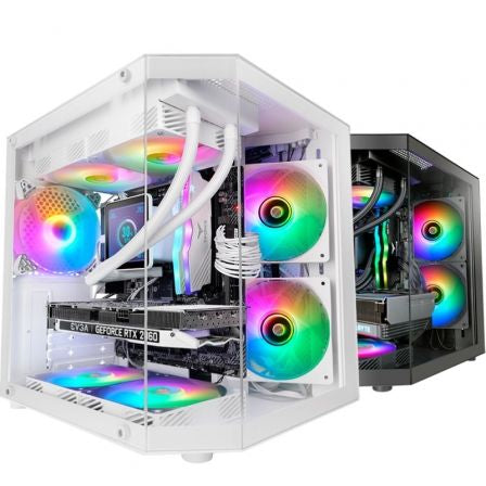 Caja Gaming Minitorre Mars Gaming MC-3TLITE/ Blanca_0