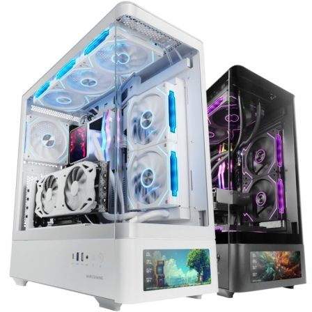Caja Gaming Semitorre Mars Gaming MC-LCDPRO/ Blanca_0