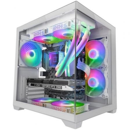 Caja Gaming Minitorre Mars Gaming MC-VIEW2/ Blanca_0