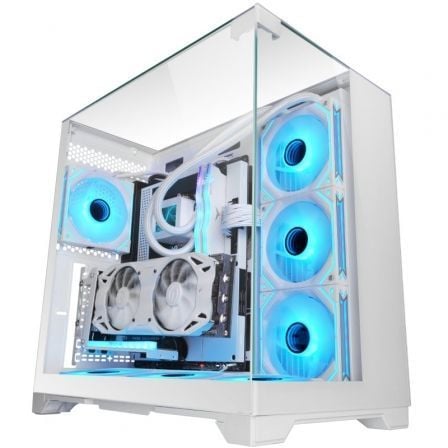 Caja Gaming Minitorre Mars Gaming MC-VISION/ Blanca_0