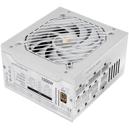 Fuente de Alimentación Mars Gaming MPB1000PSI/ 1000W/ Ventilador 14cm/ 80 Plus Gold/ Blanca_0