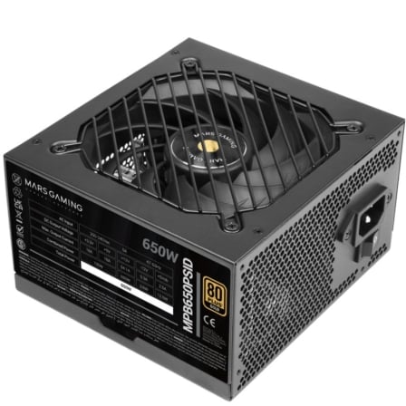 Fuente de Alimentación Mars Gaming MPB650PSID/ 650W/ Ventilador 12cm/ 80 Plus Gold_0