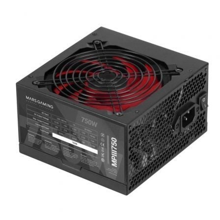 Fuente de Alimentación Mars Gaming MPIII750/ 750W/ Ventilador 12cm_0