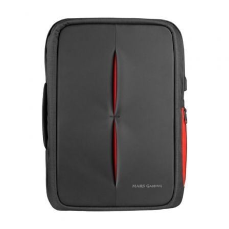 Mochila Mars Gaming MB2 para Portátil hasta 17"/ Puerto USB/ Antirrobo/ Impermeable_0