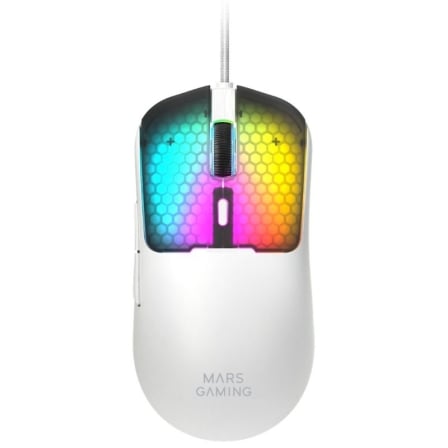 Ratón Gaming Mars Gaming MM-Viper/ Hasta 12800 DPI/ Blanco_0