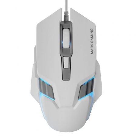 Ratón Gaming Mars Gaming MM024/ Hasta 4000 DPI/ Blanco_0