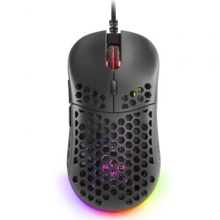 Ratón Gaming Mars Gaming MM55 / Até 12800 DPI / Preto