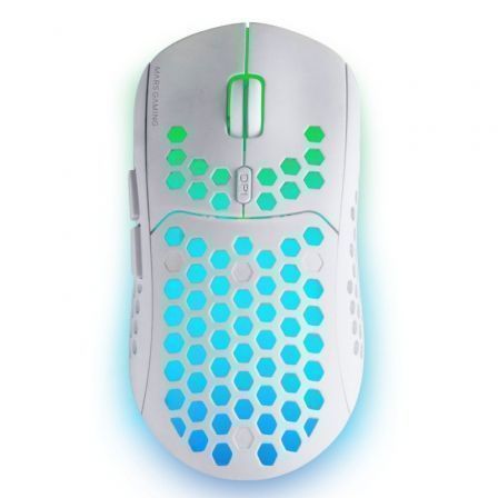 Ratón Gaming Mars Gaming MMW3W / Inalámbrico / Branco / Batería recarregável / Até 3200 DPI