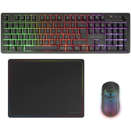 Pack Gaming Mars Gaming MCPWX/ Teclado Inalámbrico + Ratón Inalámbrico + Alfombrilla_0