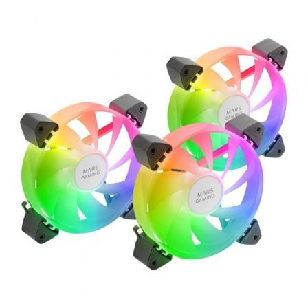 Pack 3 Ventiladores Mars Gaming MF-3A/ 12cm/ ARGB_0
