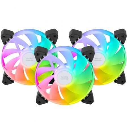 Pack 3 Ventiladores Invertidos Mars Gaming MF-3AR/ 12cm/ ARGB_0