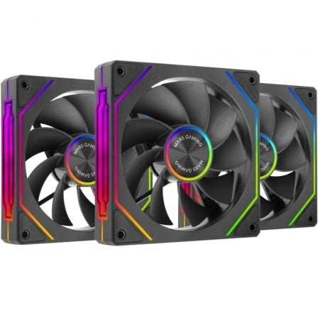 Pack 3 Ventiladores Invertidos Mars Gaming MF-LINKFINITYKIT2R/ 12cm/ ARGB_0