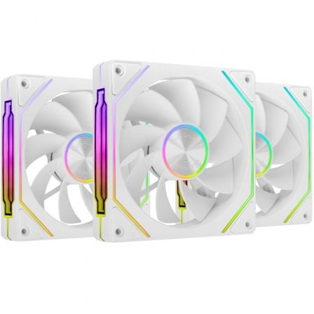 Pack 3 Ventiladores Invertidos Mars Gaming MF-LINKFINITYKIT2R/ 12cm/ ARGB/ Blancos_0