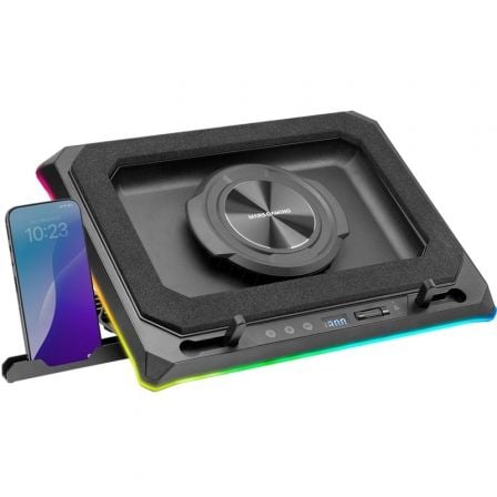 Soporte Refrigerante Mars Gaming MNBC-ULTRA para Portátiles hasta 18"/ Iluminación LED_0