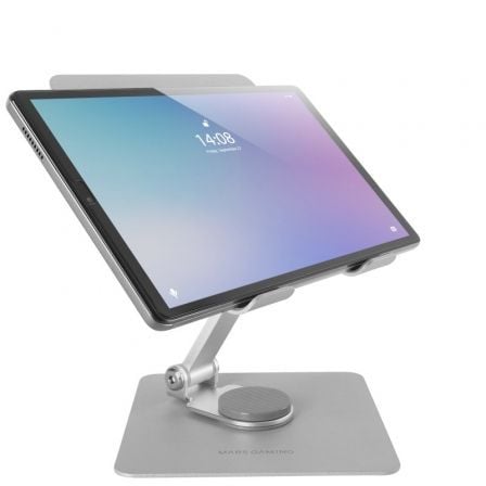 Suporte para Tablets Mars Gaming / Até 13' / Gris Plateado / MA-RST