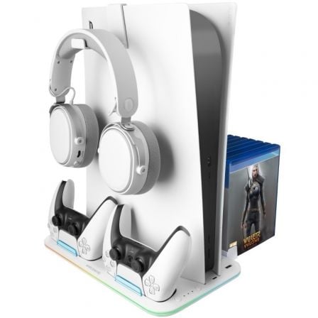 Soporte Multifunción RGB para PS5 Mars Gaming MPS5-B2/ Blanco_0