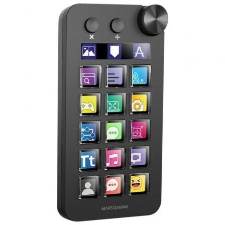 Control Deck Mars Gaming MSD-NEO/ 15 Teclas LCD/ 1 Rueda/ 2 Botones/ Negro_0