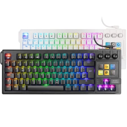 Teclado Gaming Mecánico Mars Gaming MK-MASTER/ Switch Rojo/ Negro/ Incluye SmartDeck_0