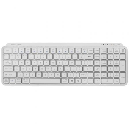 Teclado Compacto Inalámbrico Mars Gaming MK-SILENKEYS/ Blanco_0
