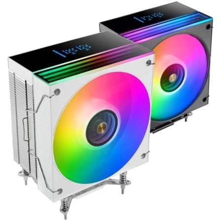 Ventilador con Disipador Mars Gaming MCPU-LCD/ 12cm/ Blanco_0