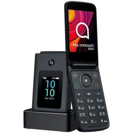 Teléfono Móvil TCL One Touch 4043D para Personas Mayores/ 4G/ Gris Oscuro_0