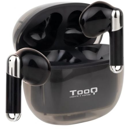 Auriculares Bluetooth TooQ / Estuche de carga / Autonomia 4h / Preto / TQBWH-0054B