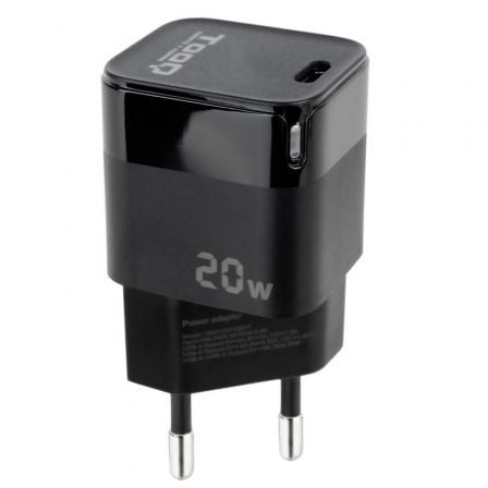 Cargador de Pared TooQ TQWC-PD20/ 1xUSB Tipo-C/ 20W_0