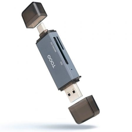 Lector de Tarjetas Externo TooQ TQR-3001G/ USB 3.0 y USB Tipo-C_0