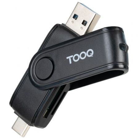 Lector de Tarjetas Externo TooQ TQR-3003B/ USB 2.0 y USB Tipo-C_0