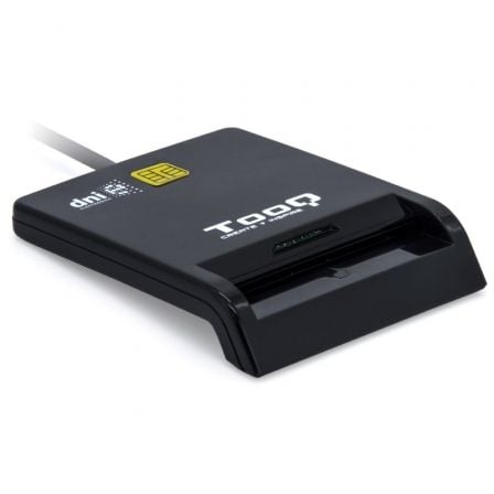 Lector de DNI TooQ TQR-211B/ USB Tipo-C/ Negro_0