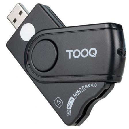 Lector de DNI, Tarjetas Inteligentes, SD y MicroSD TooQ TQR-3012B/ USB 2.0/ Negro_0