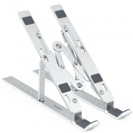 Soporte TooQ TQLRS0033-AL para Portátiles hasta 15"/ Plata_0