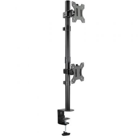 Soporte de Mesa para 2 Monitores TooQ DB1233TNV-B/ Giratorio/ Inclinable/ hasta 8kg_0