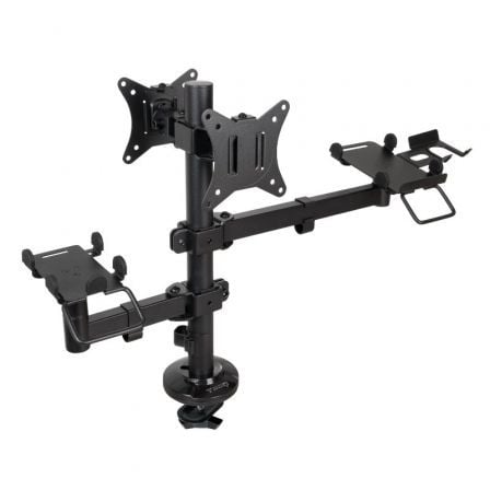 Suporte para 2 Monitores TooQ / Preto / TQPM0002