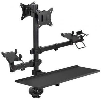 Soporte de Mesa para TPV 2 Monitores TooQ TQPM0003/ Giratorio/ Inclinable/ Rotatorio/ hasta 9kg_0