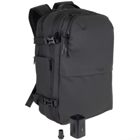 Mochila TooQ TQBP-V101-BK/ Capacidad 30-55L/ Negra/ Incluye Bomba de Aire_1