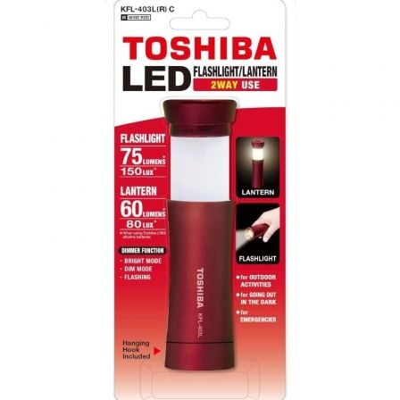 Linterna Toshiba KFL-403L/ 75 Lúmenes/ 3 pilas *AAA/ Roja_0