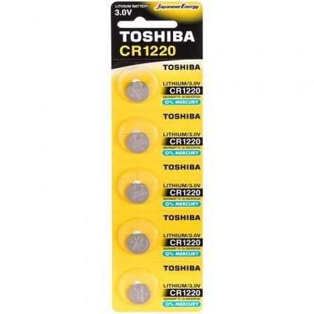 Pack de 5 Pilas de Botón Toshiba CR1220/ 3V_0