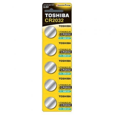 Pack de 5 Pilas de Botón Toshiba CR2032/ 3V_0