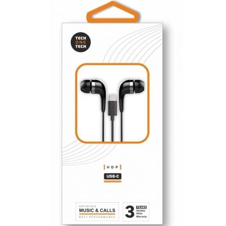 Auriculares Intrauditivos Tech One Tech earTECH TEC1305/ con Micrófono/ USB Tipo-C/ Negros_0