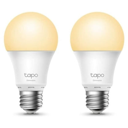 Bombilla Inteligente TP-Link Tapo L510E/ Casquillo E27/ 8.7W/ 806 Lúmenes/ 2700K/ Pack 2_0