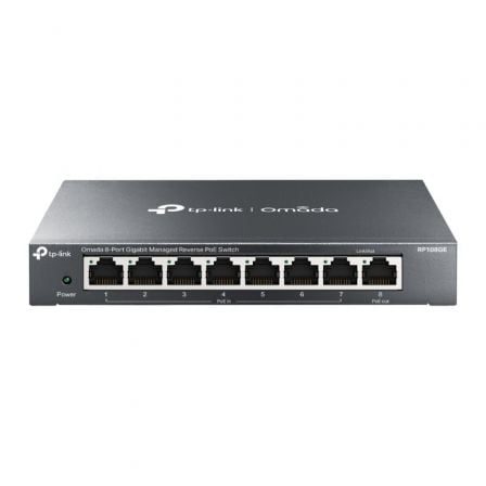 TP-Link TL-RP108GE switch Gestionado L2 Gigabit Ethernet (10/100/1000) Energía sobre Ethernet (PoE) Negro_0