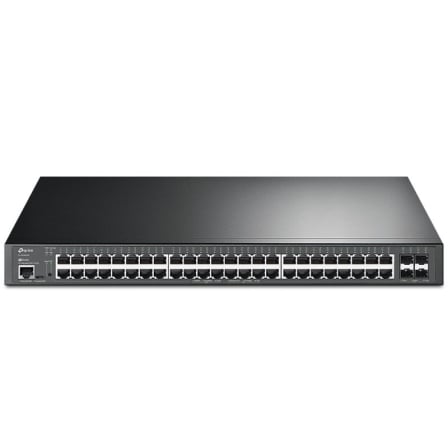 TP-Link TL-SG3452XP JetStream PoE Switch Gestionado L2+ Gigabit Ethernet (10/100/1000) EnergÃ­a sobre Ethernet (PoE) 1U Negro_0