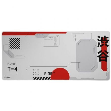 Alfombrilla Trust Gaming GXT 759 XXL/ 3 x 400 x 900mm/ Blanca_0